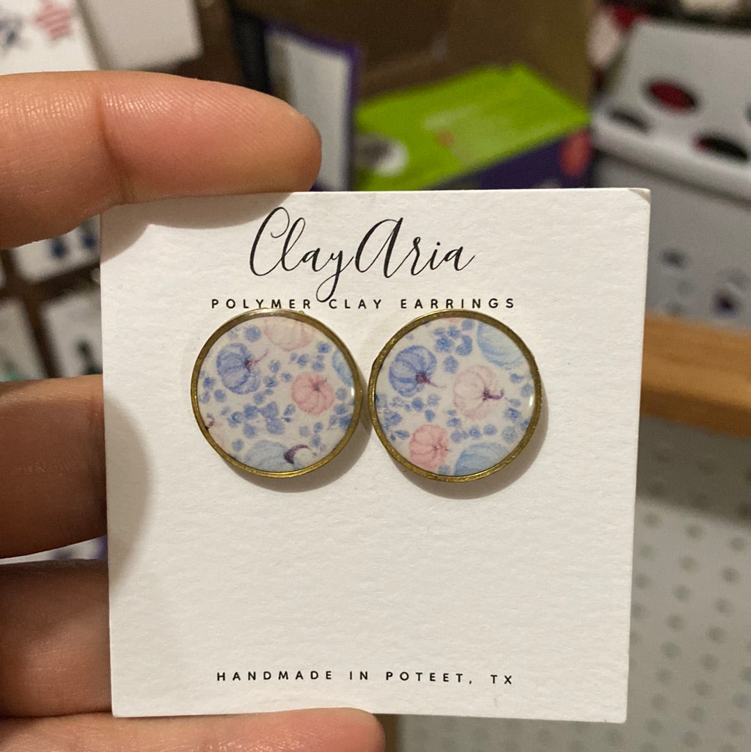 Cinderella Pumpkin Studs